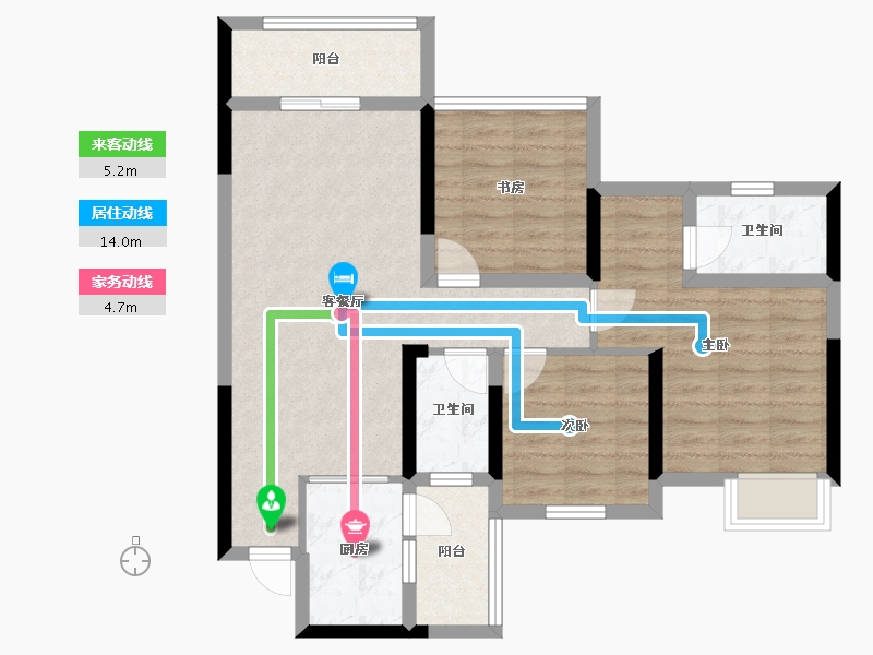 广西壮族自治区-桂林市-桂林彰泰学府-81.33-户型库-动静线