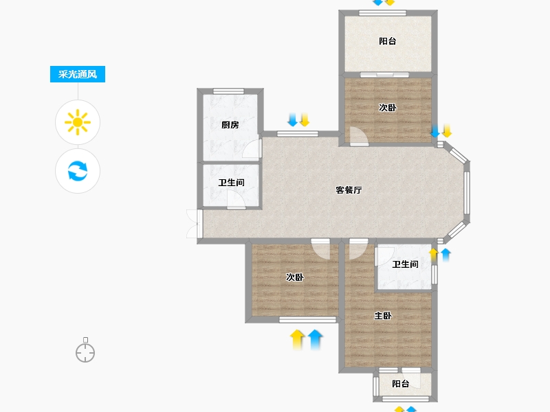 河北省-廊坊市-早安北京-98.17-户型库-采光通风