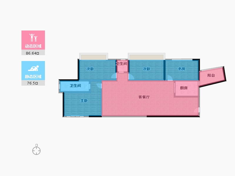 四川省-攀枝花市-华芝浅水湾-147.44-户型库-动静分区