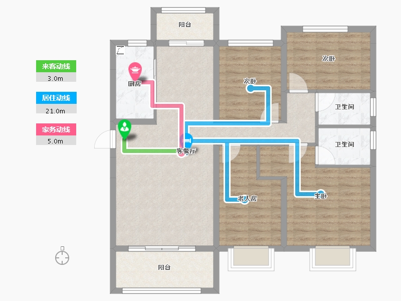 山西省-忻州市-忻州碧桂园-99.22-户型库-动静线