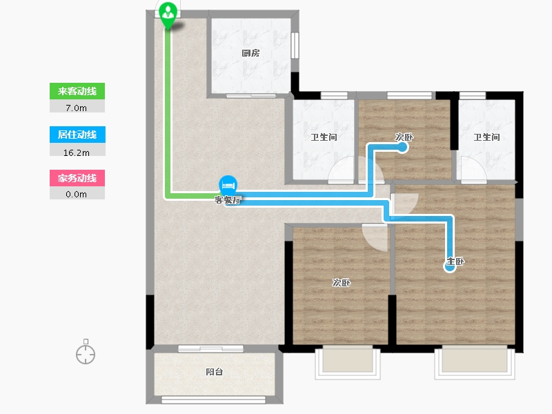 河南省-安阳市-嘉洲秀悦-100.60-户型库-动静线