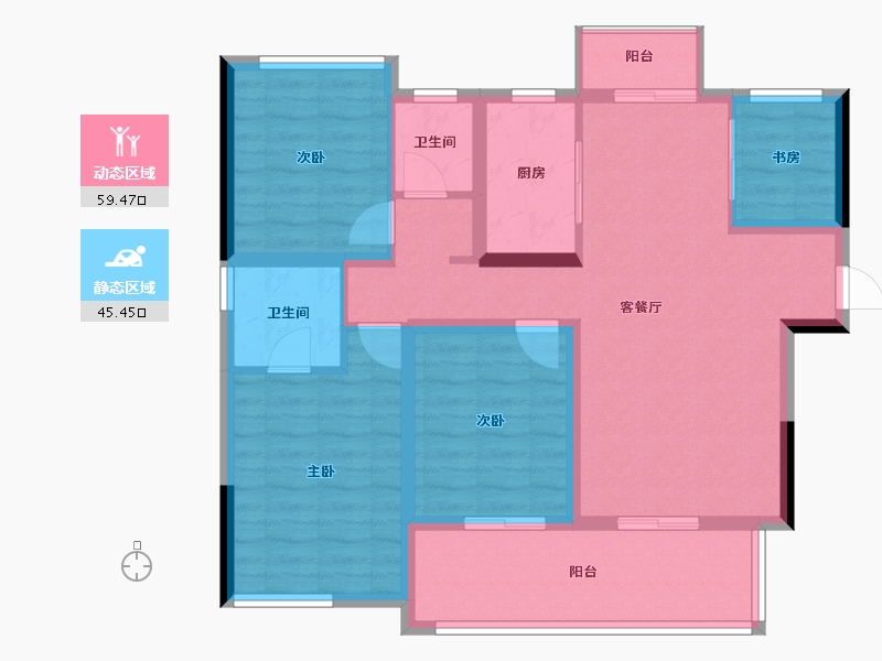 四川省-达州市-达州绿地城-93.31-户型库-动静分区