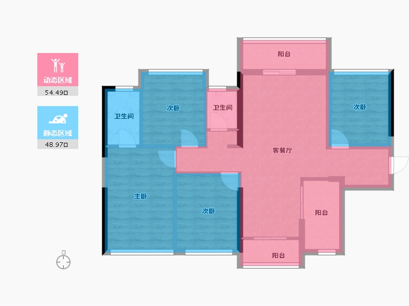 广西壮族自治区-桂林市-光达云创谷溪江悦-92.29-户型库-动静分区