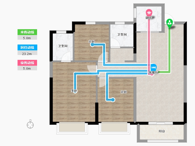 河南省-安阳市-嘉洲秀悦-98.10-户型库-动静线