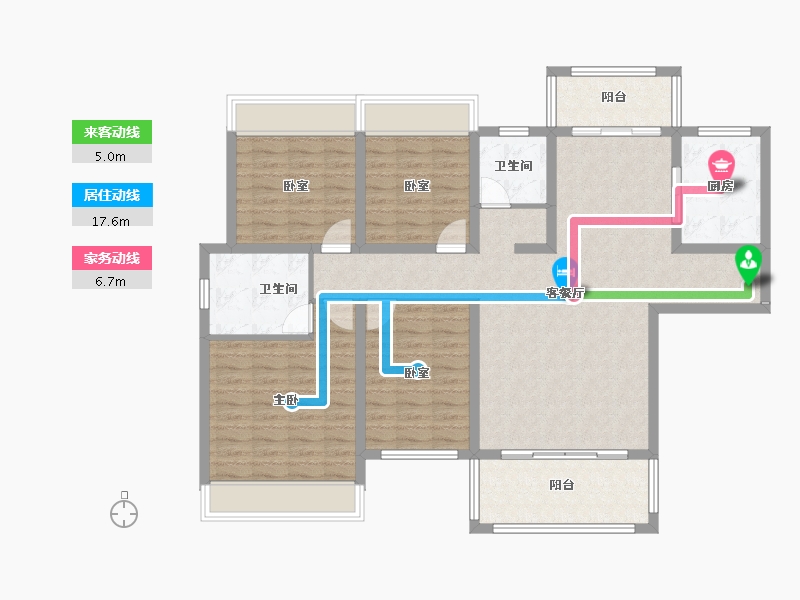 湖南省-怀化市-翰林学府-119.30-户型库-动静线