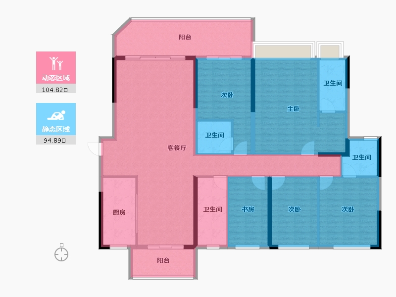 广东省-韶关市-白云天滨江壹号-182.19-户型库-动静分区