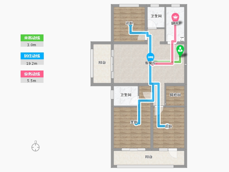 山西省-忻州市-荣盛秀容府-88.03-户型库-动静线