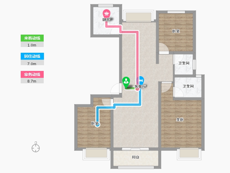 河南省-漯河市-​山水状元府-100.00-户型库-动静线