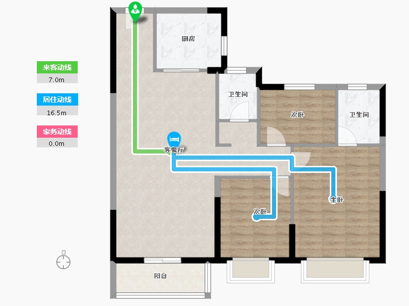 河南省-安阳市-嘉洲秀悦-96.40-户型库-动静线