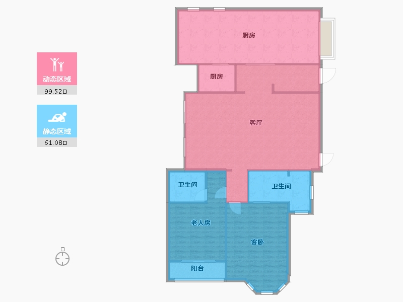 浙江省-杭州市-野风启城-450.00-户型库-动静分区