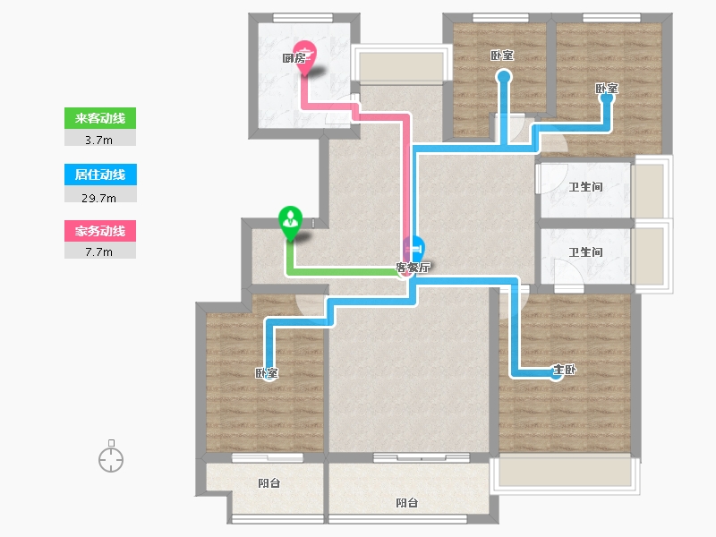 河南省-平顶山市-汝州昌建上院-113.67-户型库-动静线