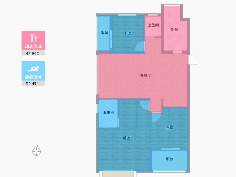 山东省-菏泽市-国璟府-97.00-户型库-动静分区