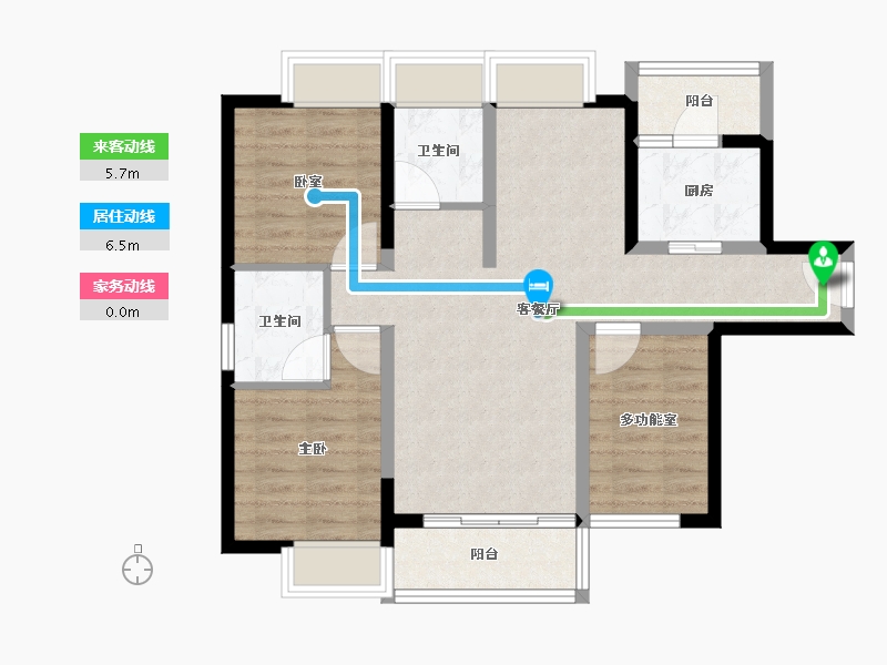 广西壮族自治区-百色市-德能盛世靖城-78.40-户型库-动静线