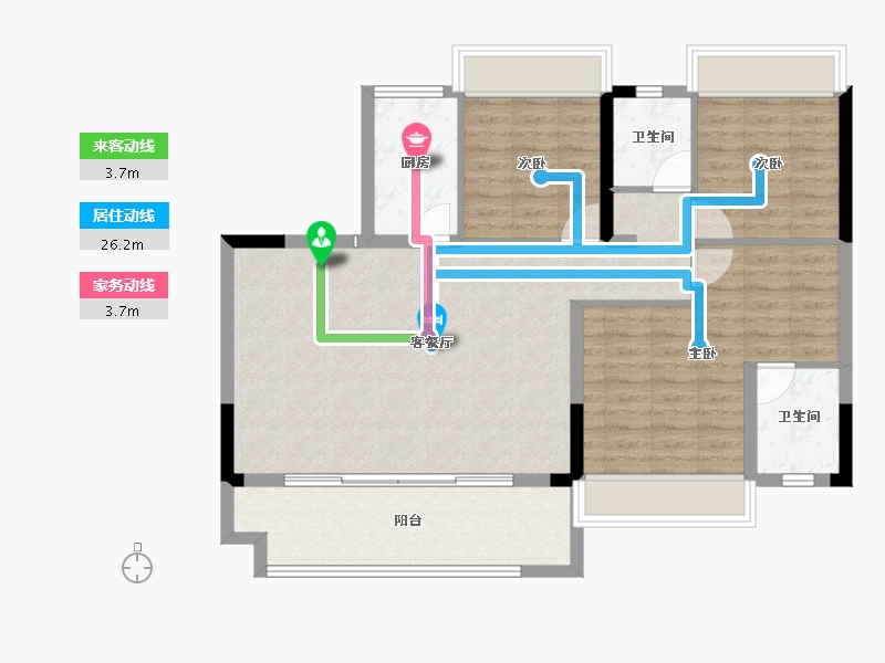 贵州省-毕节市-万川祥和院-96.02-户型库-动静线