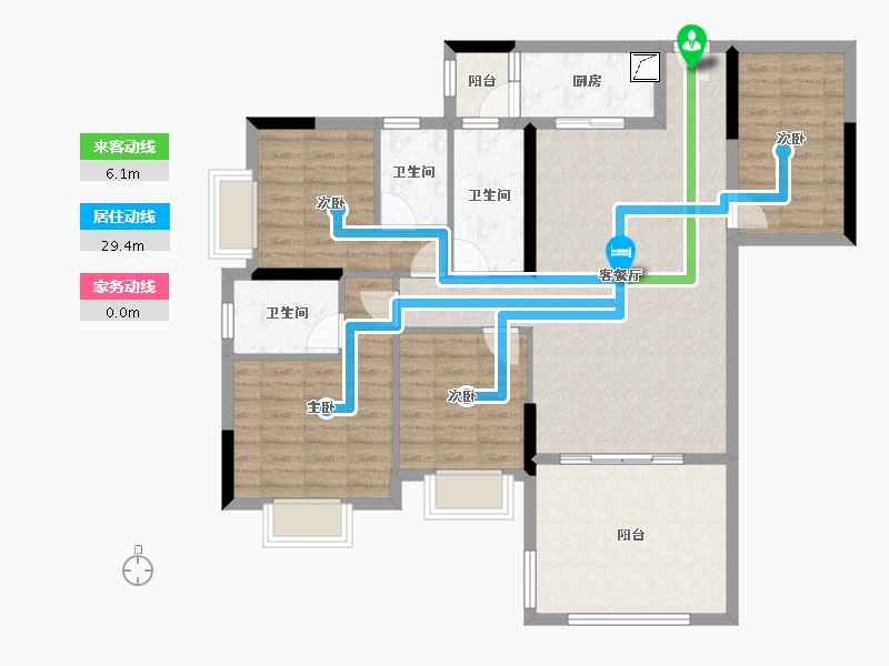 广东省-江门市-御凯名都-109.81-户型库-动静线