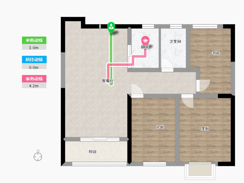 甘肃省-兰州市-永生紫御华府-78.14-户型库-动静线