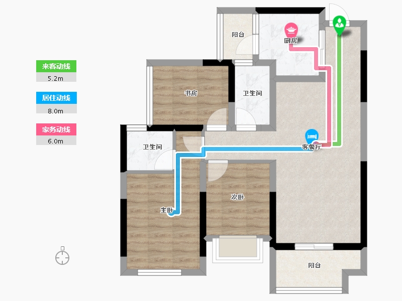 广西壮族自治区-桂林市-桂林彰泰学府-73.29-户型库-动静线