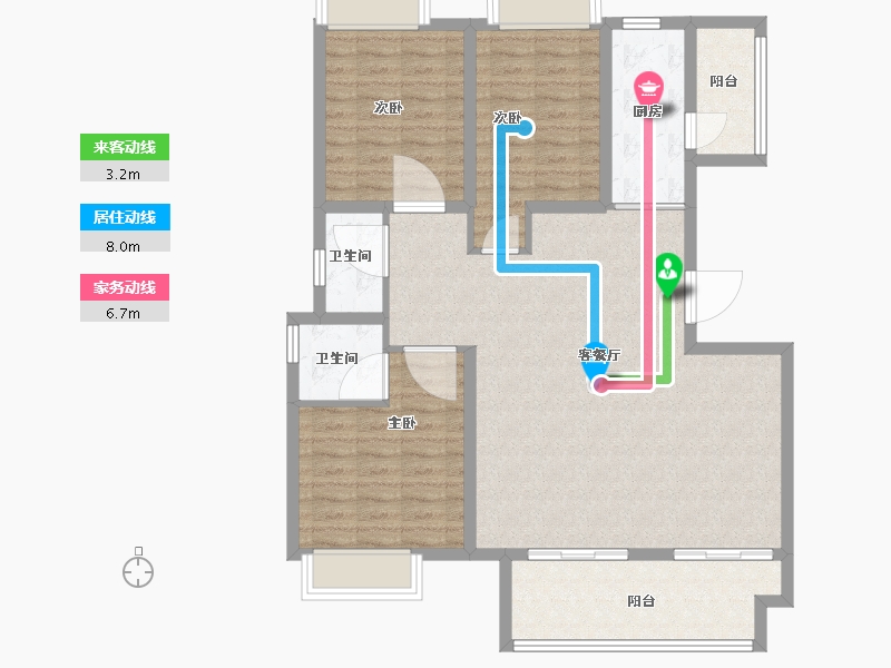 广西壮族自治区-桂林市-大龙湾-106.12-户型库-动静线