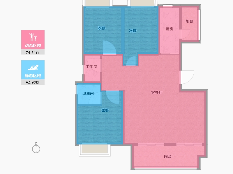 广西壮族自治区-桂林市-大龙湾-106.12-户型库-动静分区