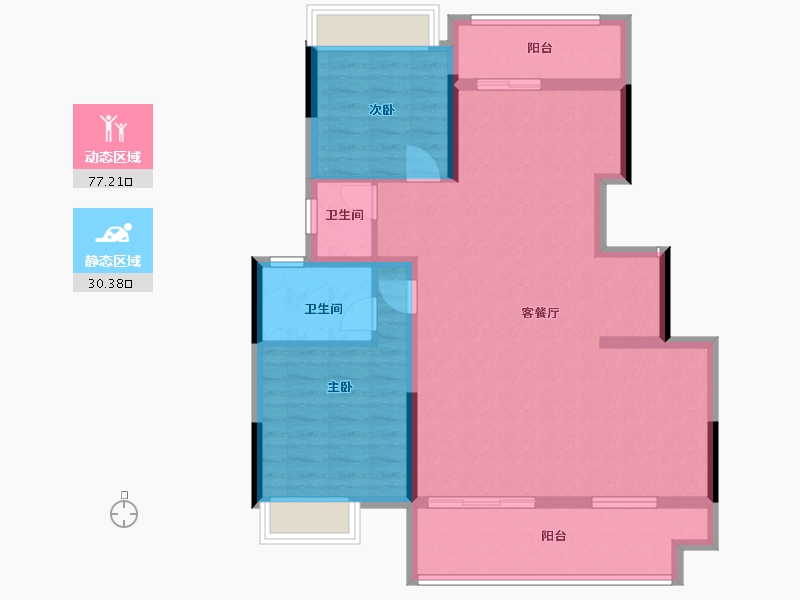 广西壮族自治区-桂林市-大龙湾-97.05-户型库-动静分区