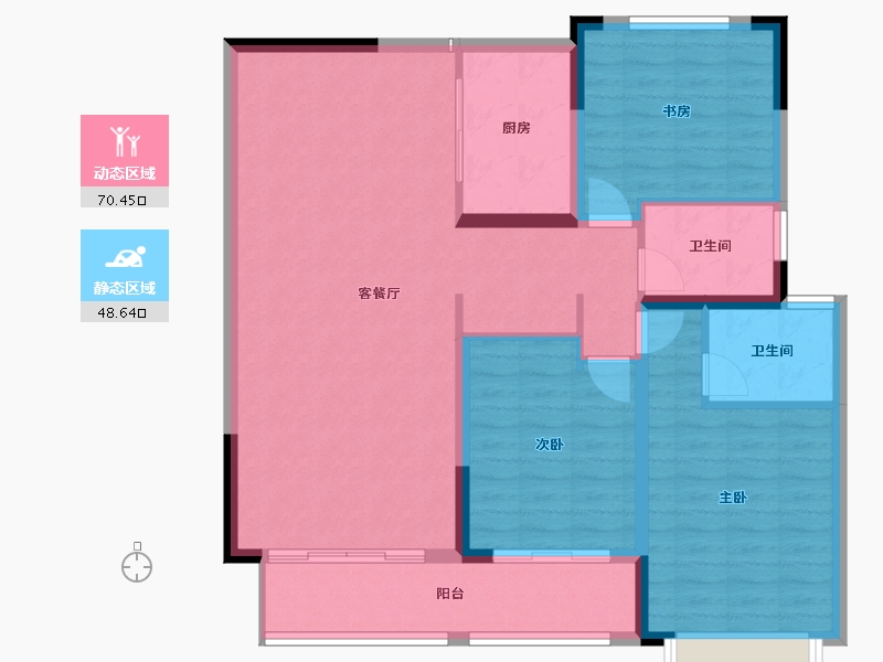 河南省-平顶山市-汝州祥诚公园首府-108.05-户型库-动静分区