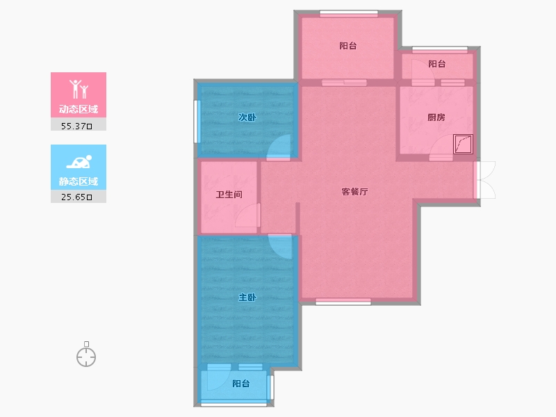 河北省-廊坊市-早安北京-71.37-户型库-动静分区