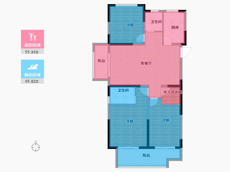 河北省-石家庄市-绿都国宾府-109.60-户型库-动静分区