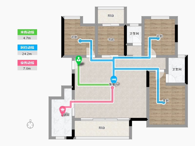 广西壮族自治区-桂林市-桂林彰泰学府-99.93-户型库-动静线