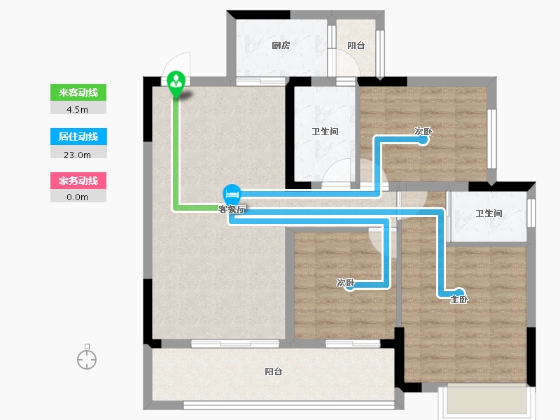 贵州省-毕节市-金海锦院-86.18-户型库-动静线