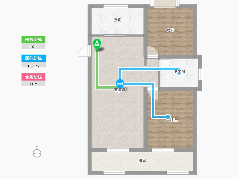 陕西省-宝鸡市-华旗樾天下-72.04-户型库-动静线