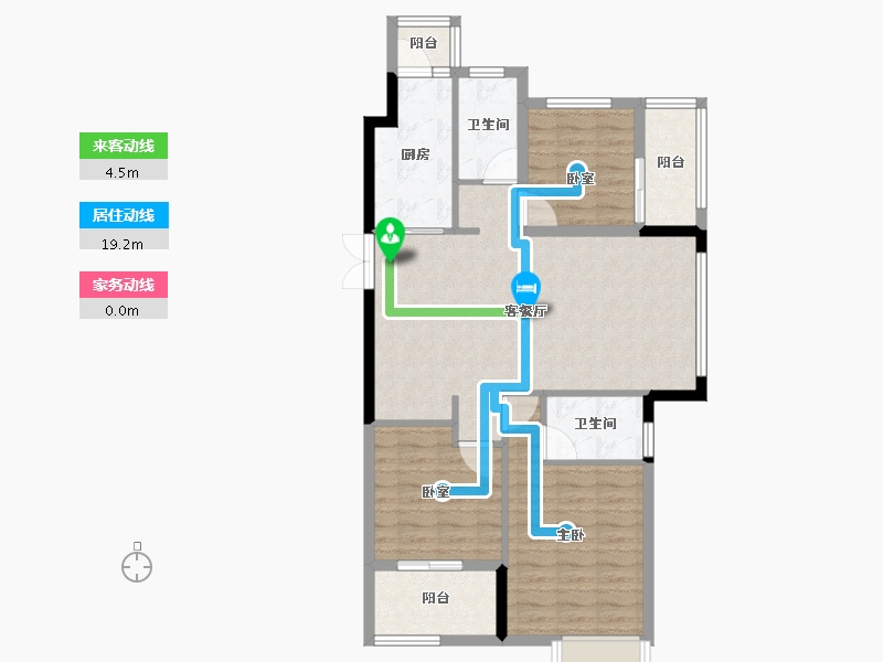 山东省-菏泽市-国璟府-91.00-户型库-动静线