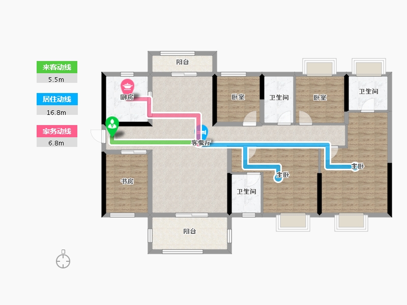 广东省-江门市-明泰城-139.01-户型库-动静线