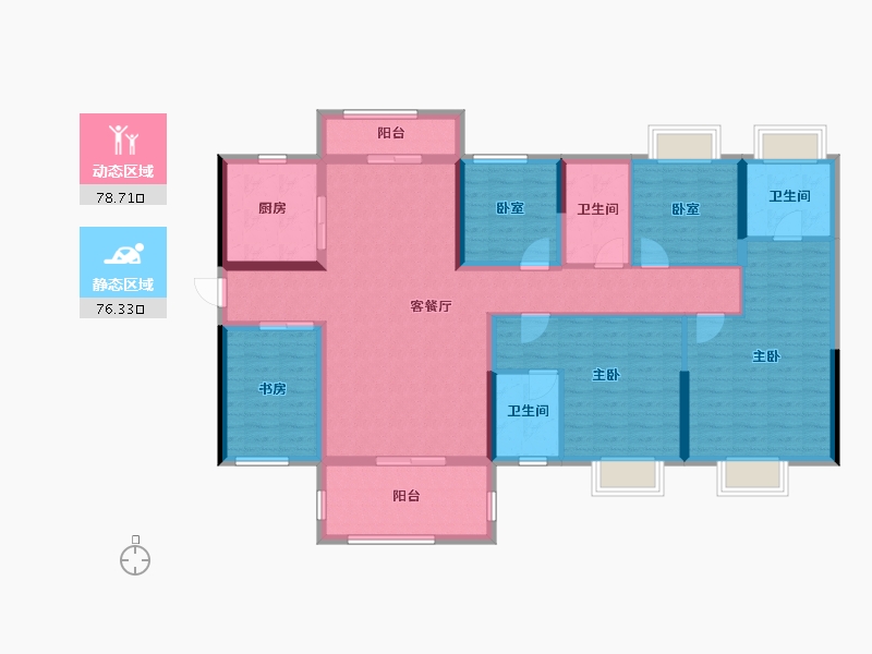 广东省-江门市-明泰城-139.01-户型库-动静分区