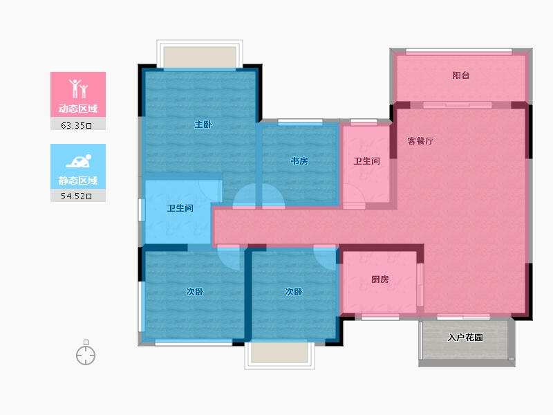 贵州省-毕节市-金源新时代-109.16-户型库-动静分区