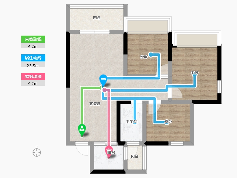 四川省-攀枝花市-鑫洋·天御城-61.95-户型库-动静线