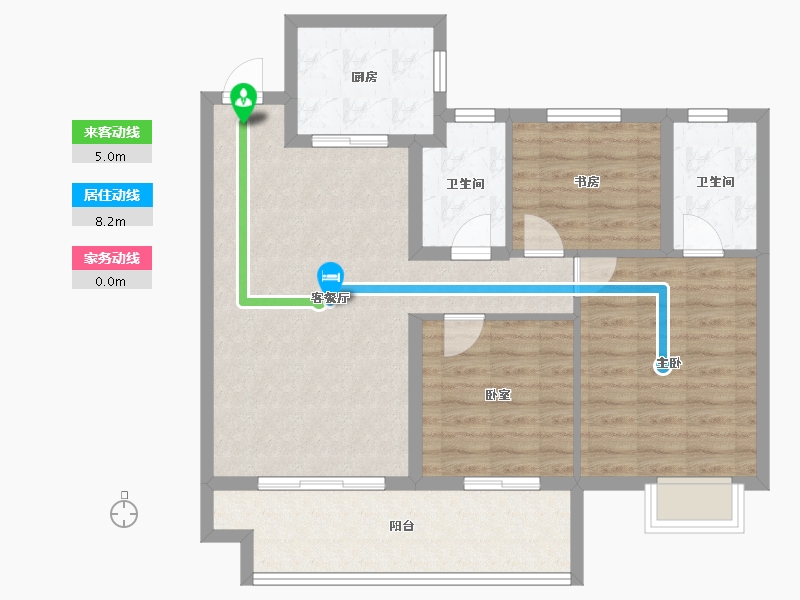 江西省-赣州市-佳兴·南山原著-87.20-户型库-动静线