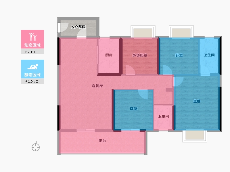 江西省-赣州市-碧桂园·新城之光-101.60-户型库-动静分区