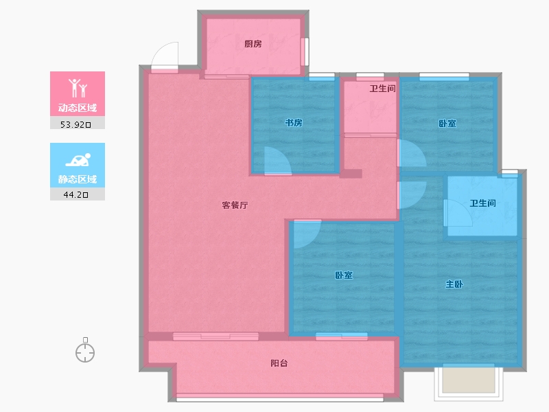 江西省-赣州市-佳兴·南山原著-88.00-户型库-动静分区