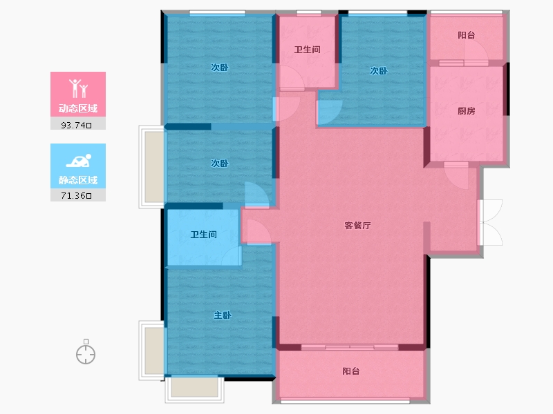 河南省-商丘市-名门城-150.00-户型库-动静分区