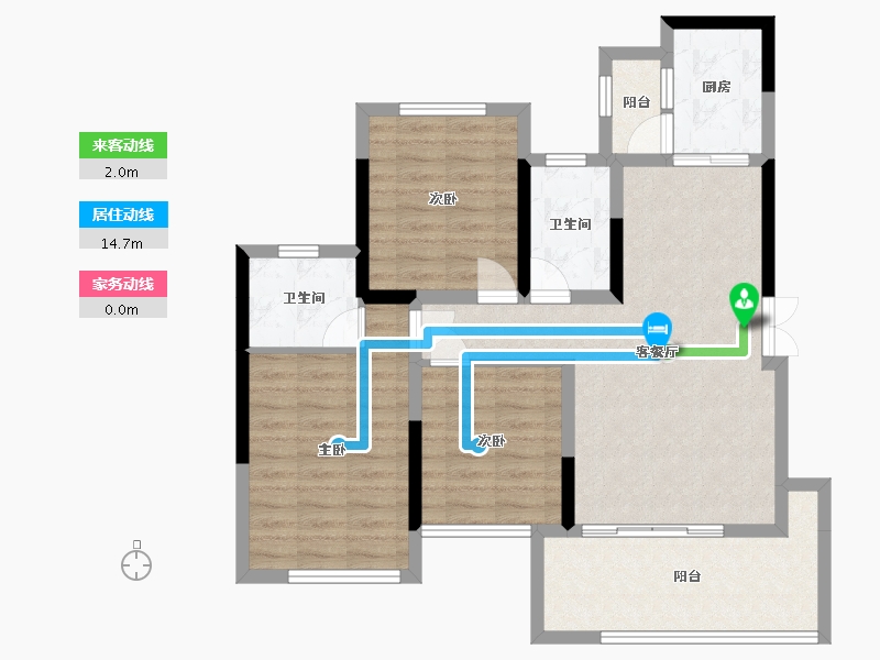 四川省-南充市-一品江城-90.00-户型库-动静线