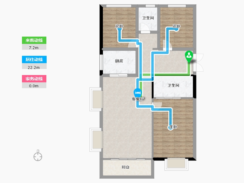 山西省-长治市-锦福苑-96.27-户型库-动静线