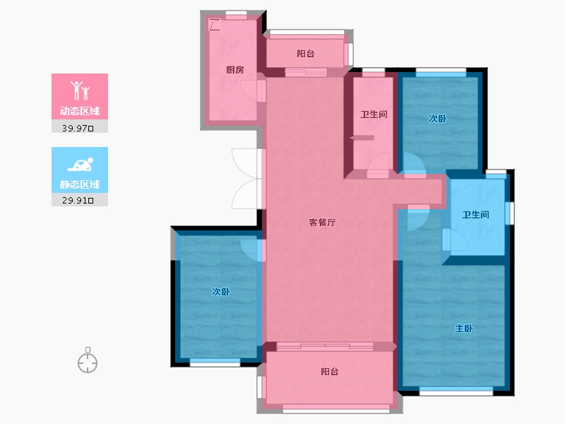 河南省-濮阳市-龙湖一号-60.00-户型库-动静分区