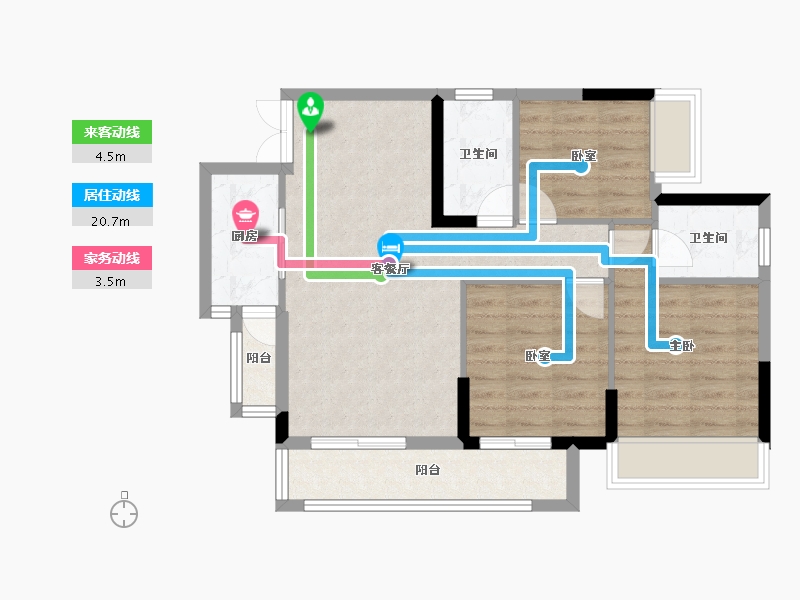 四川省-广安市-加德·爱众江景-74.47-户型库-动静线