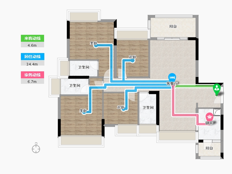 广东省-云浮市-华盛·圆坊都荟-120.00-户型库-动静线