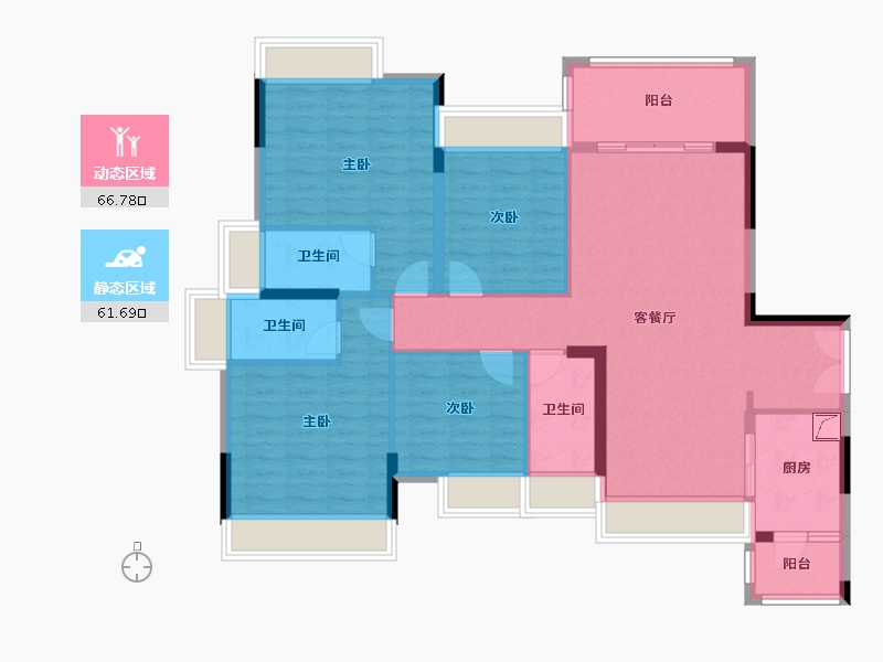 广东省-云浮市-华盛·圆坊都荟-120.00-户型库-动静分区