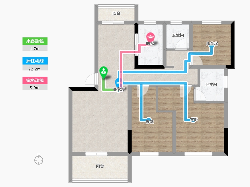 江西省-赣州市-中恒·谷山学府-85.59-户型库-动静线