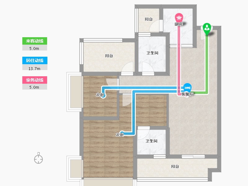 广东省-湛江市-保利海上大都汇-79.84-户型库-动静线