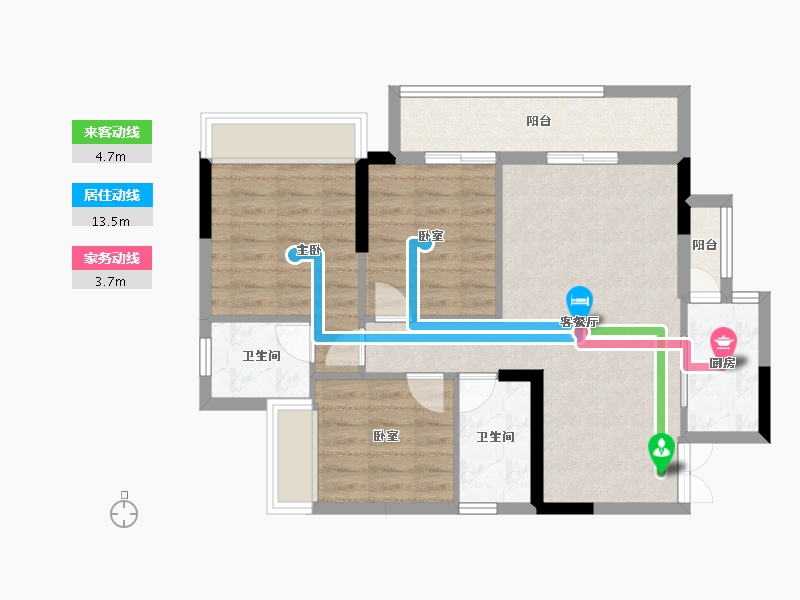 四川省-广安市-加德·爱众江景-76.22-户型库-动静线