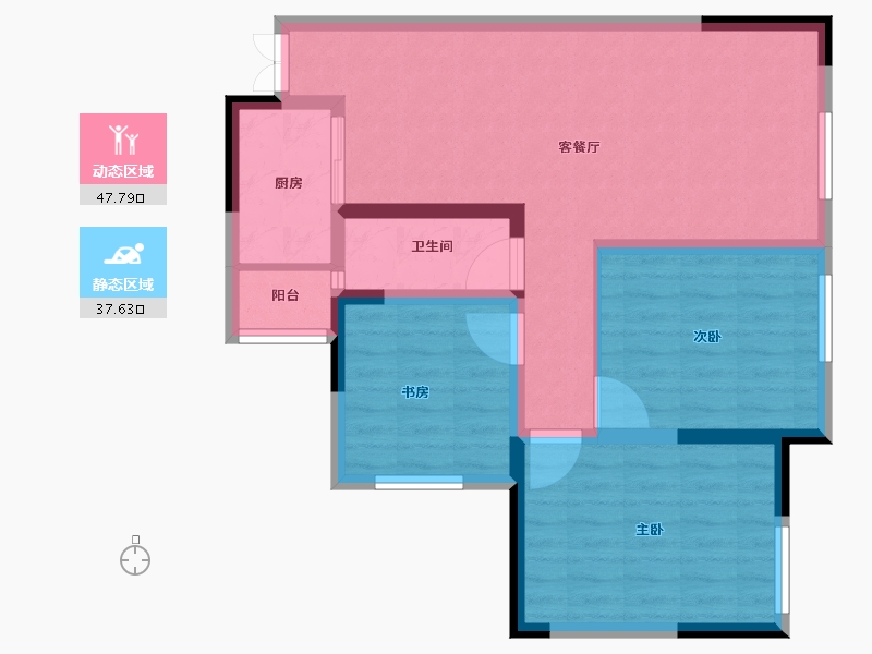 四川省-巴中市-容邦柏润四季城-75.78-户型库-动静分区