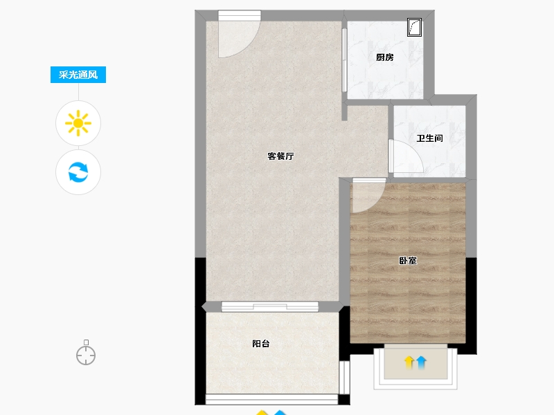 海南省-海口市-海南民生凤凰城-47.26-户型库-采光通风